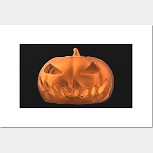 3D Jack o'lantern Posters and Art